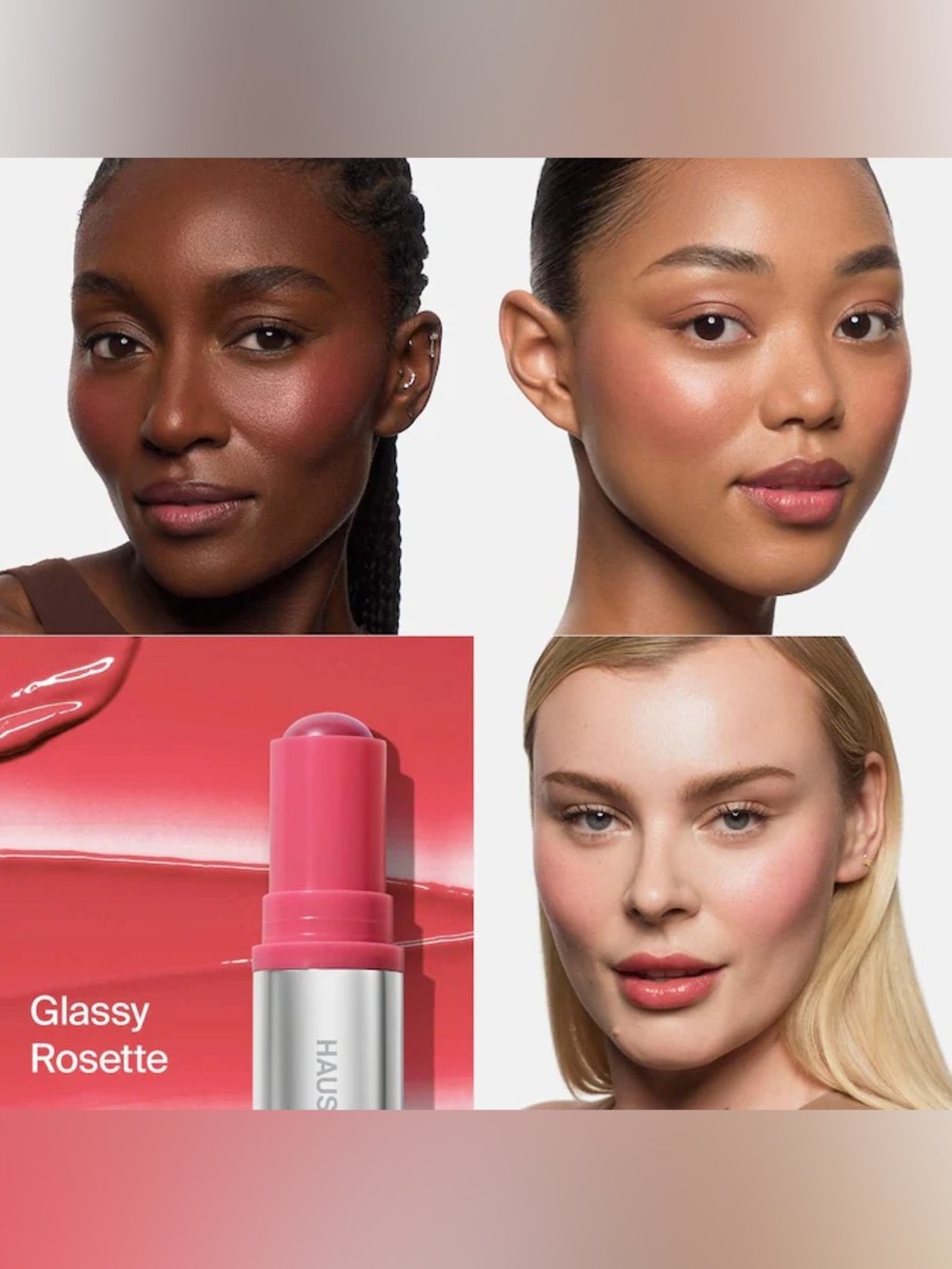 Haus Labs By Lady Gaga Glassy Rosette Color Fuse Glassy Blush Balm Stick- rose